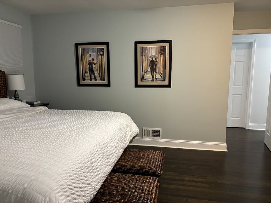 Main Bedroom with King Bed and Bath