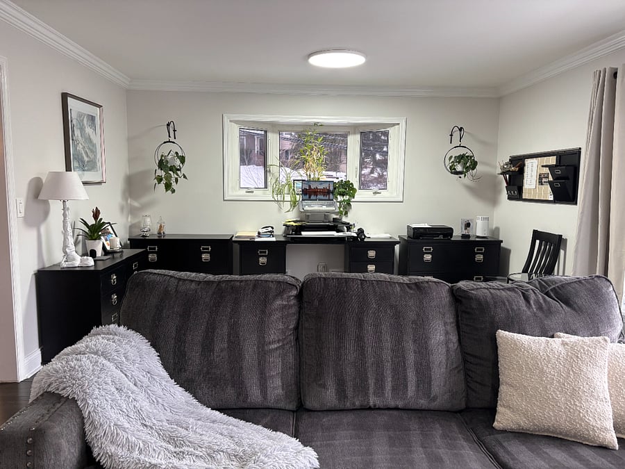 Living Room View to Office