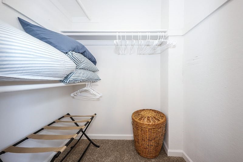 walk-in closet in Master bedroom