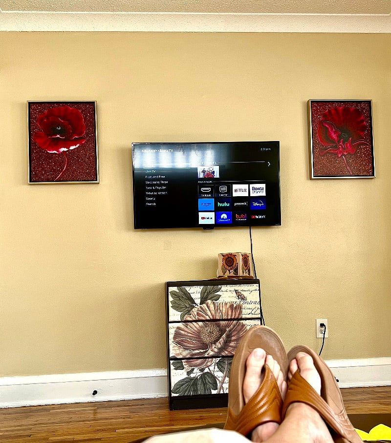 Roku Smart TV in living room 