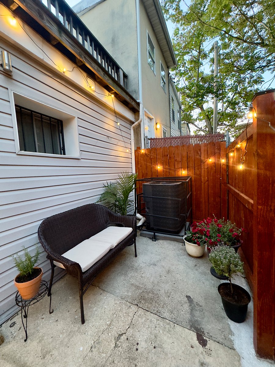 Patio space with seating