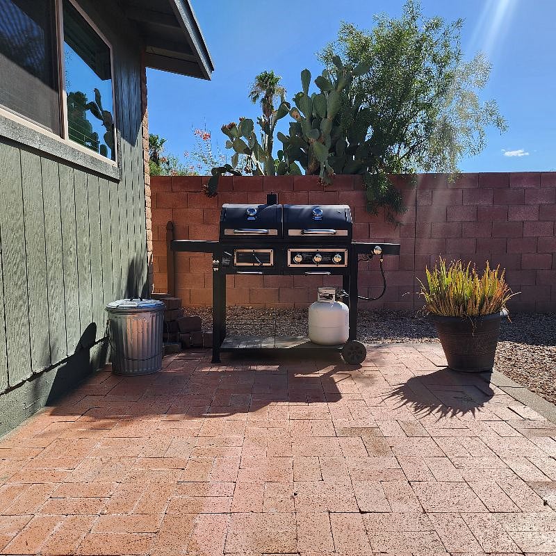 Charcoal/Smoker & Propane Grill