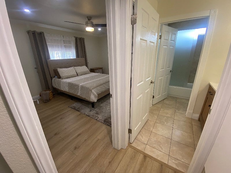 Tub and shower combination for comfort and convenience.