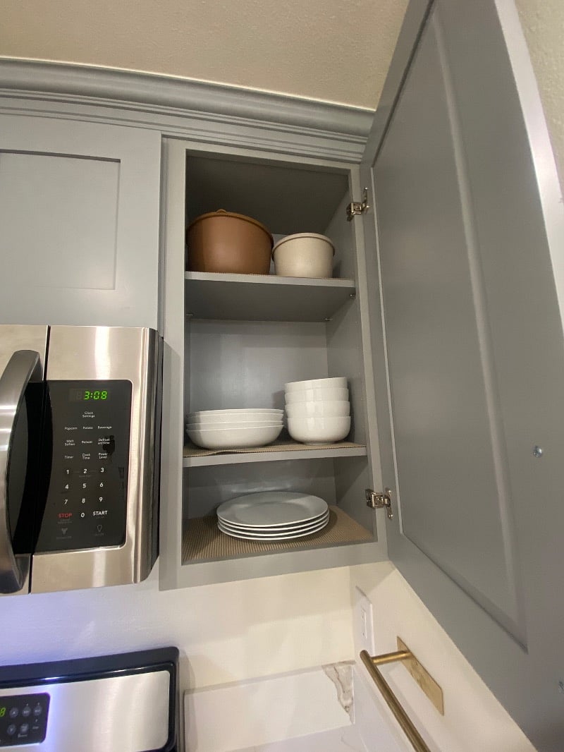 Ample counter space and storagedesigned for everyday living.