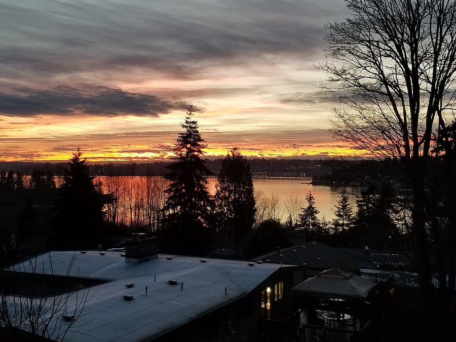 Evening view - Lake Washington