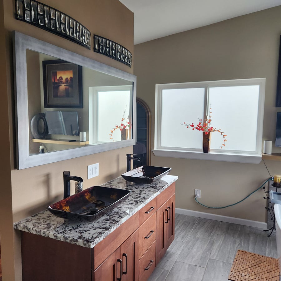 Master Bathroom Double Sink