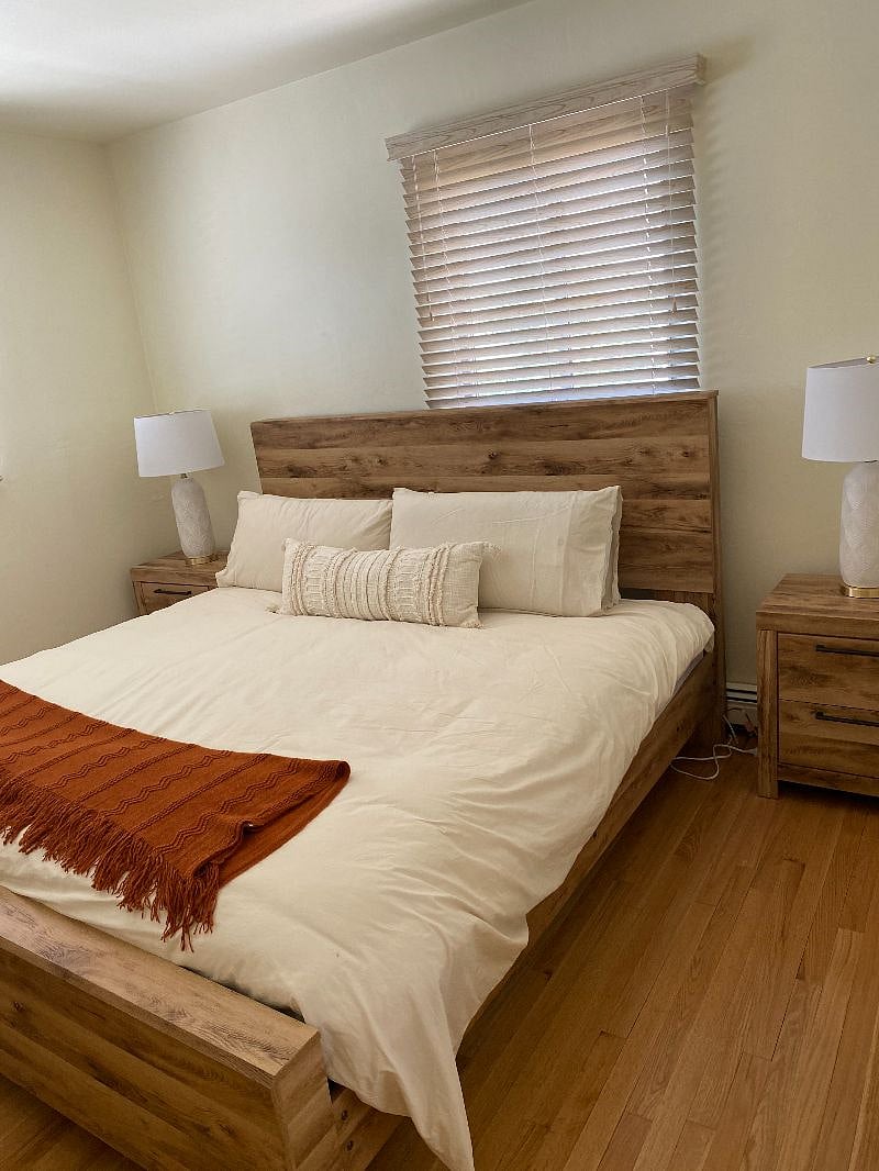 Master bedroom with king bed