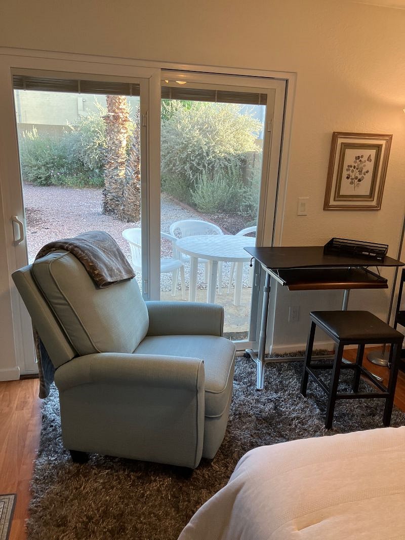 Recliner & Desk Area