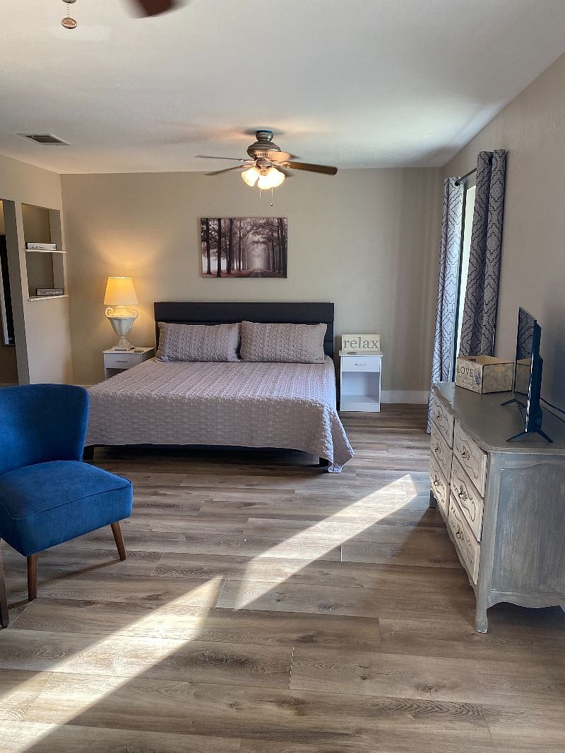 Master bedroom sleeping area