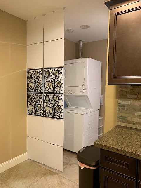Apartment size washer and dryer
