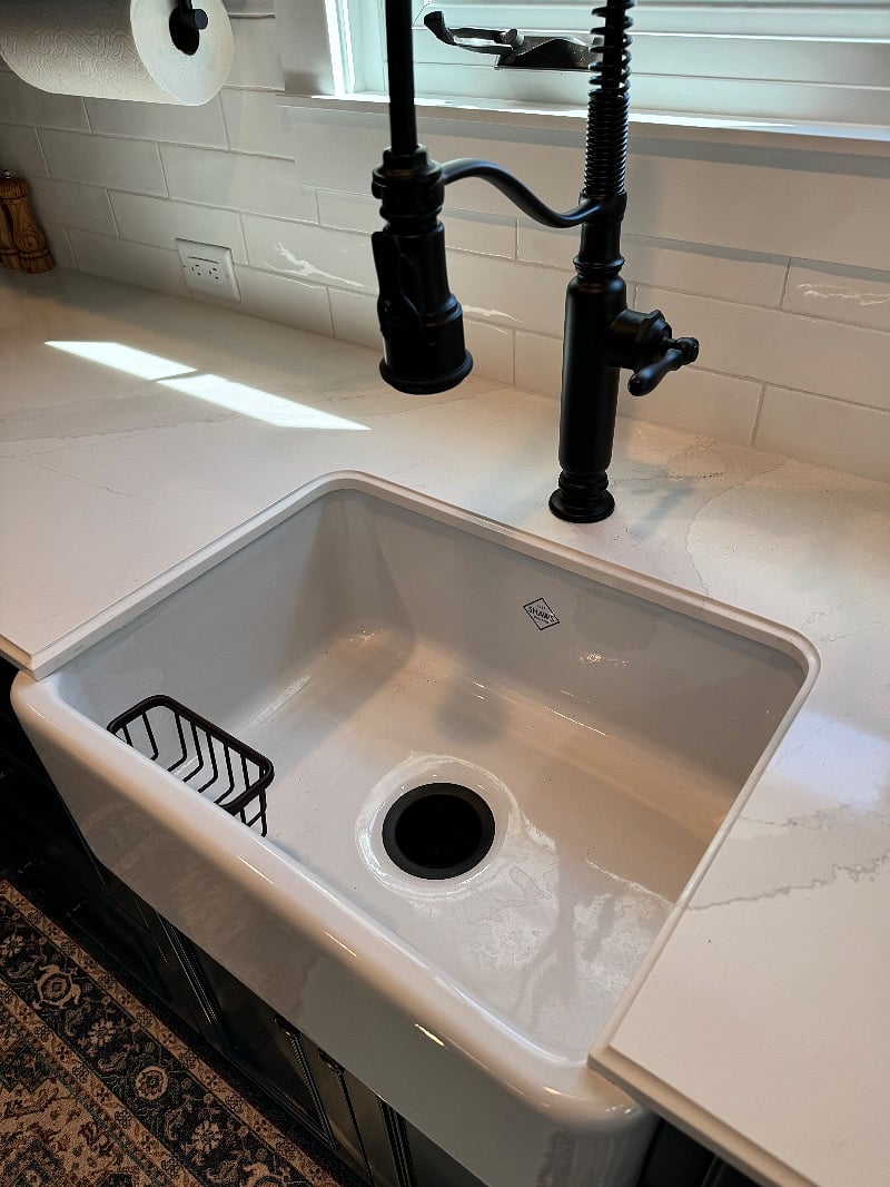 Shaw sink, Kohler Faucet, Commercial Grade Disposal