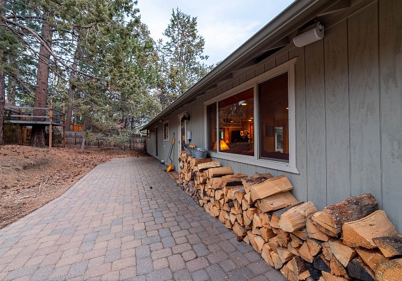 Natural Landscaped yard requires little to no maintenance