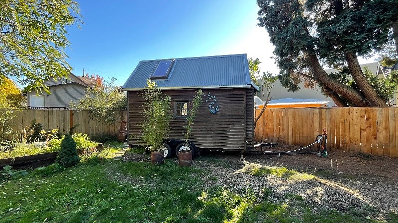 Another view of the outside of the house.