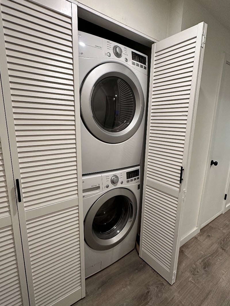 Full sized washer and dryer