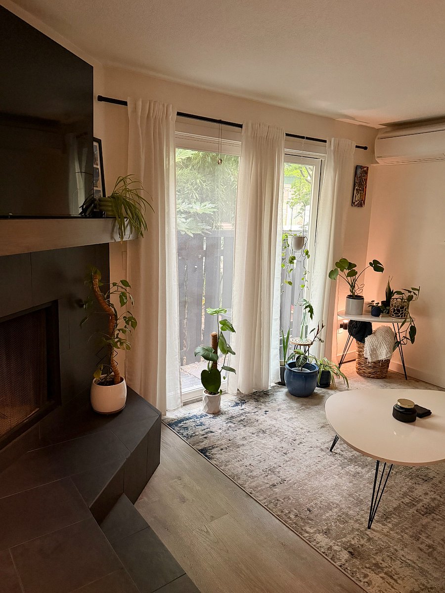 Sliding glass door to lovely patio