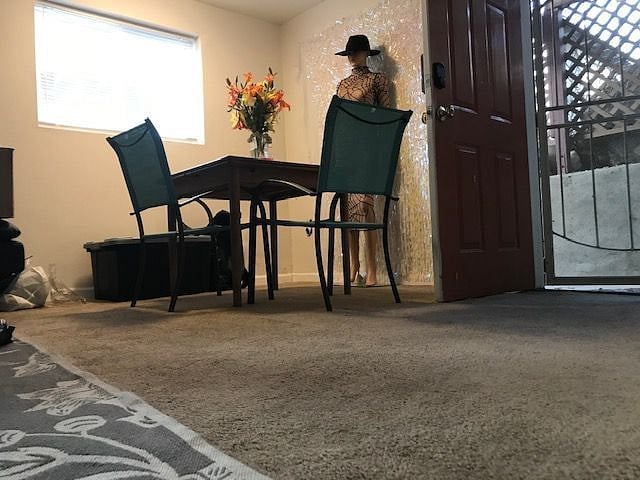 The mannequin was a joke.. she is not there any longer a push button gas stove is warm and verrrryyy Austin powers fabulous 