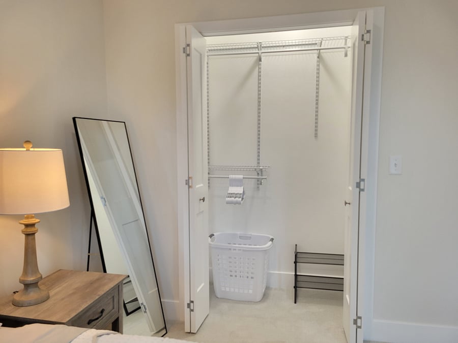 Bedroom 2 - Well lit closet and full length mirror