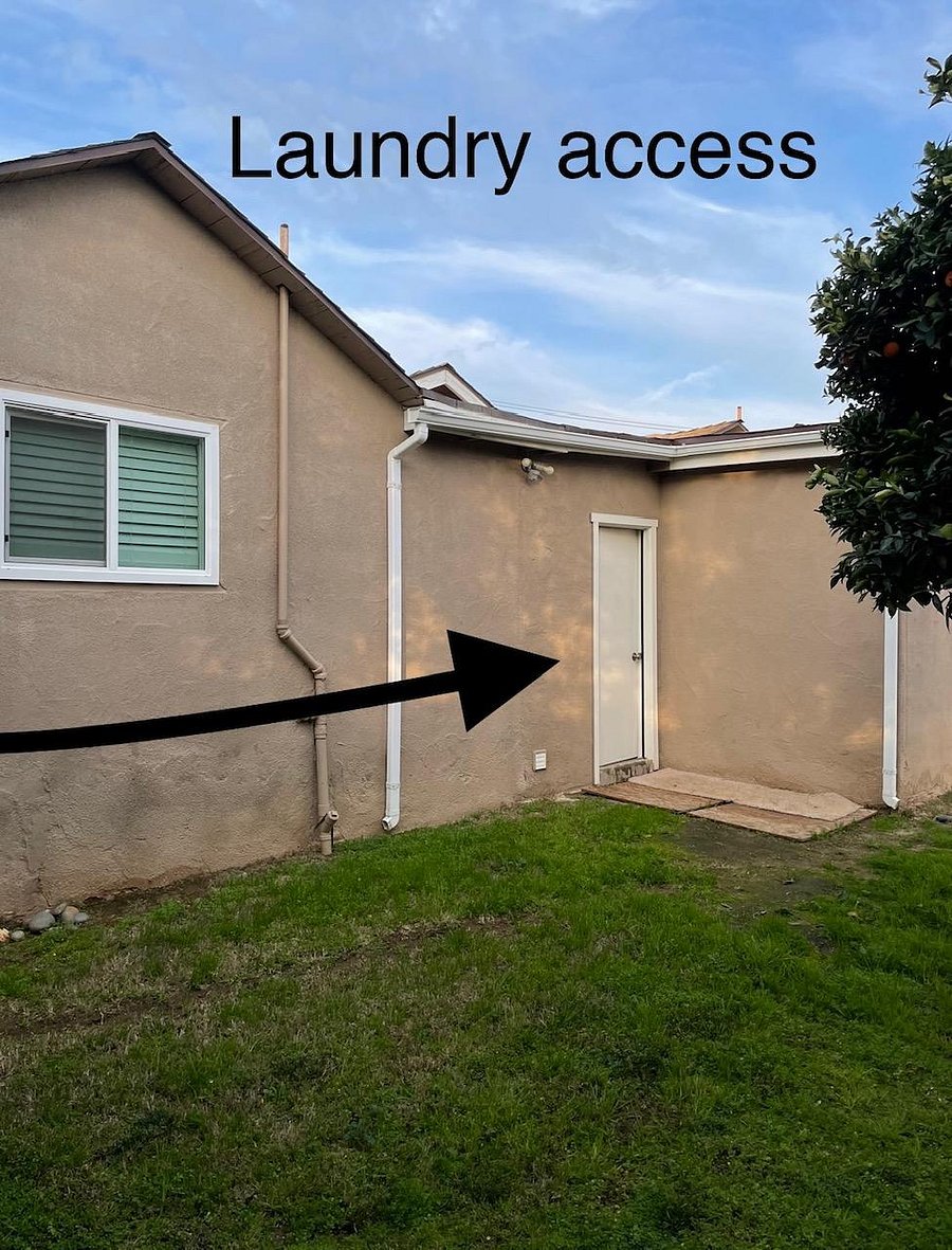 Access to shared Laundry room, backyard access