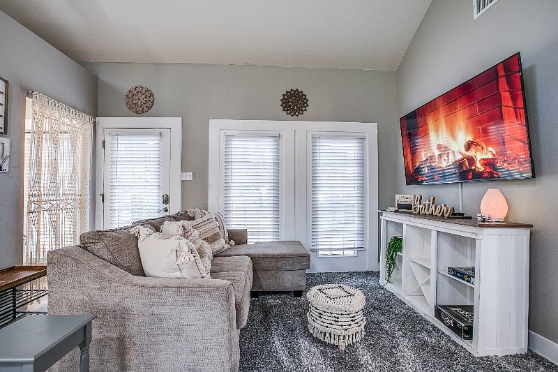 Comfortable lounge sofa to unwind and stretch