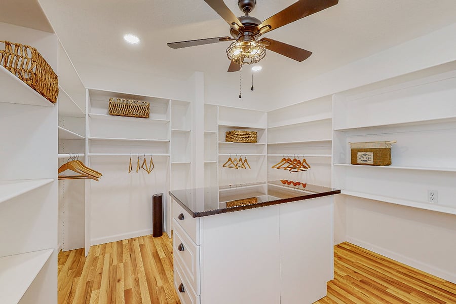 Primary closet