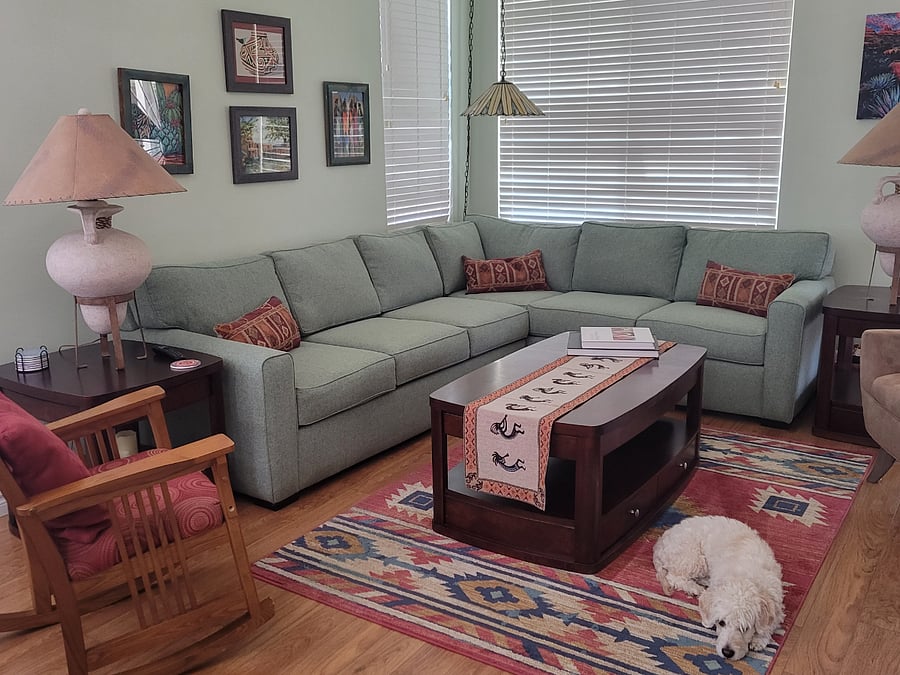 Shared living room space.