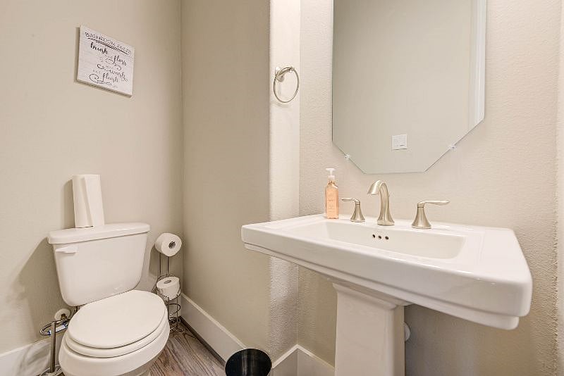 Upstairs Guest half bathroom