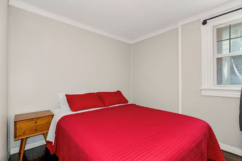 Bedroom #2 provides a private refuge, with comfortable queen bed, dresser and nightstand, ample closet space, blackout curtains and white noise machine.