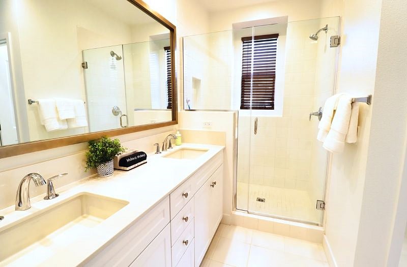 Master bath on upper level