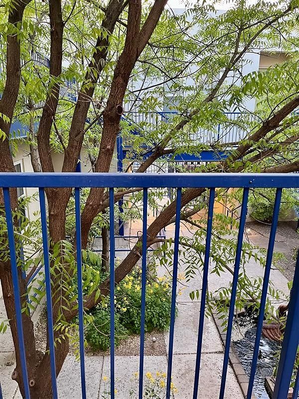 View from railing outside of condo