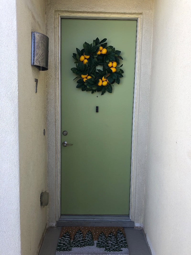 Front door to unit