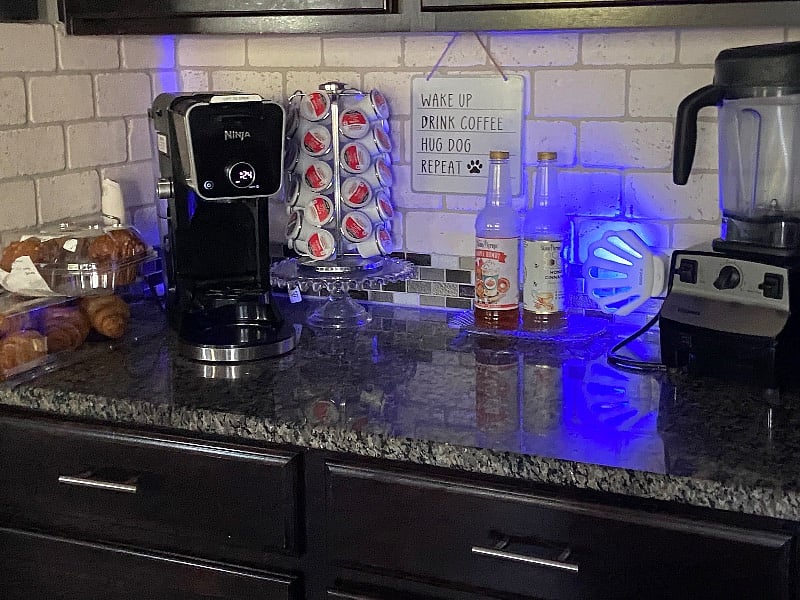 Kitchen Counter left of Fridge