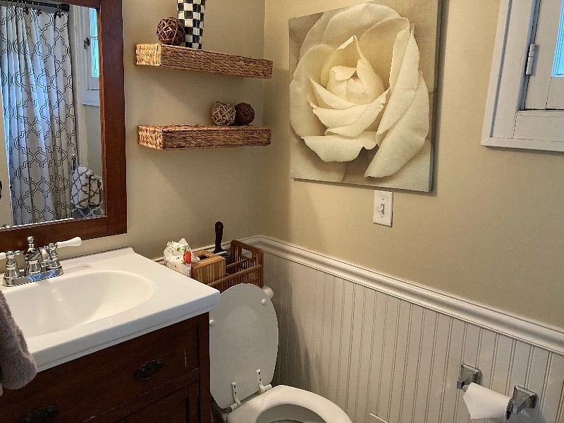 Your bathroom with shower