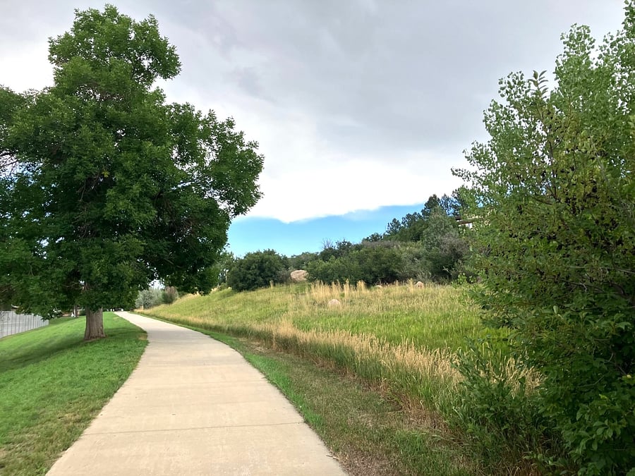Dedicated bike/walk trail 