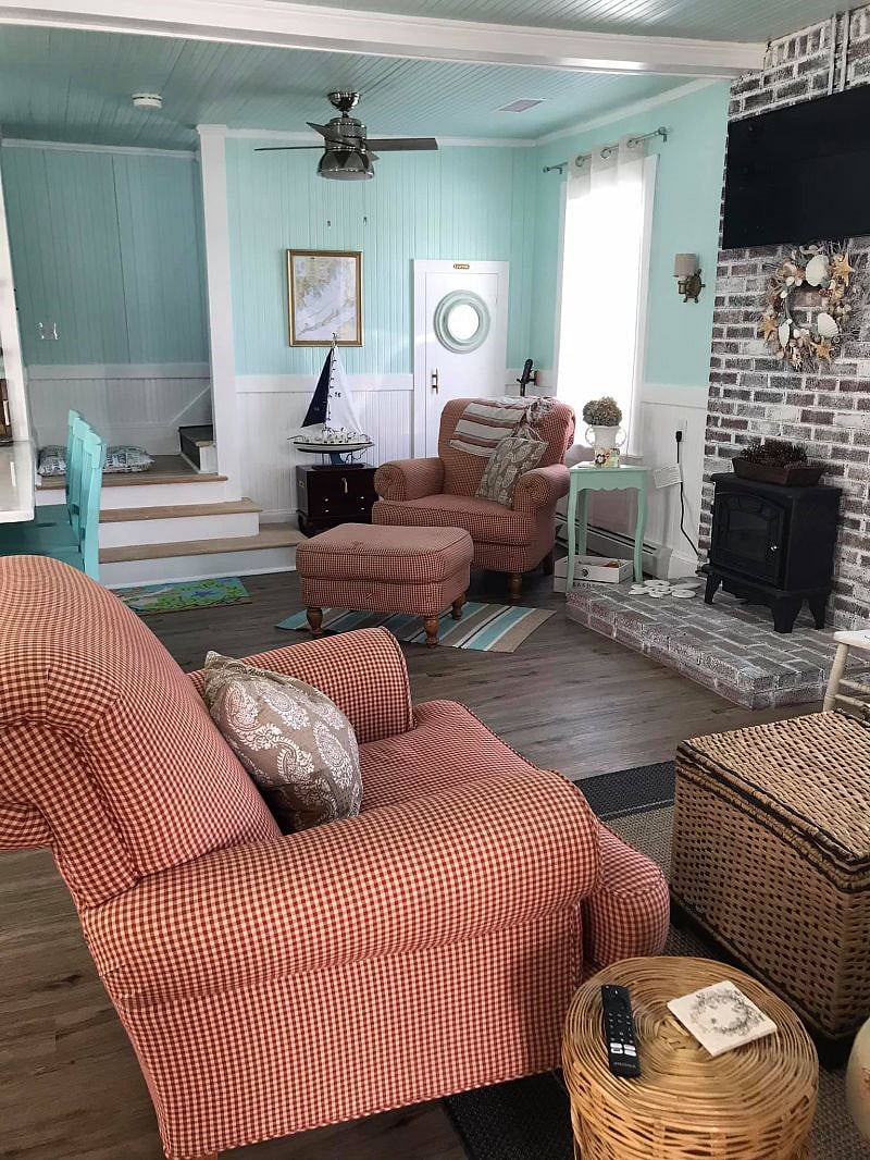 Cozy and warm living room.
