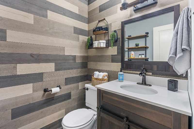 Half bath attached to master bedroom