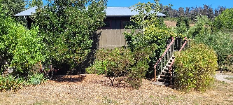 Stairway to Balcony from parking space