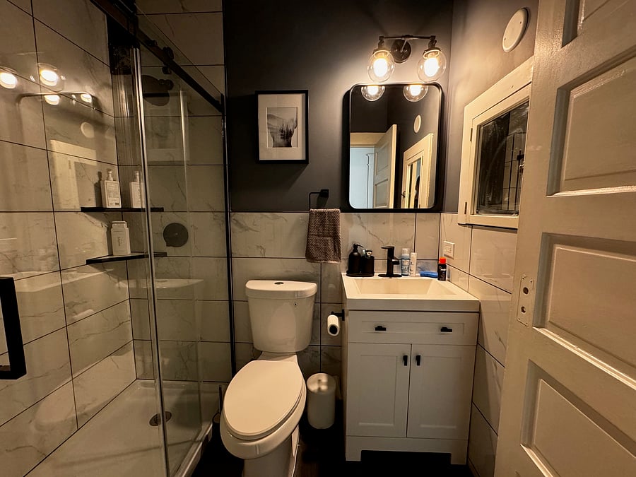 Newly remodeled bathroom