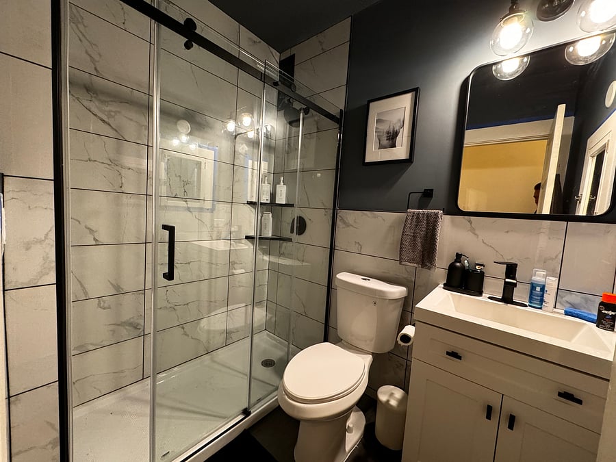 Newly remodeled bathroom