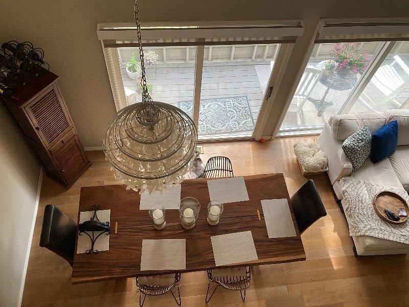 Main Dining & Den: Taken from 4th level loft.