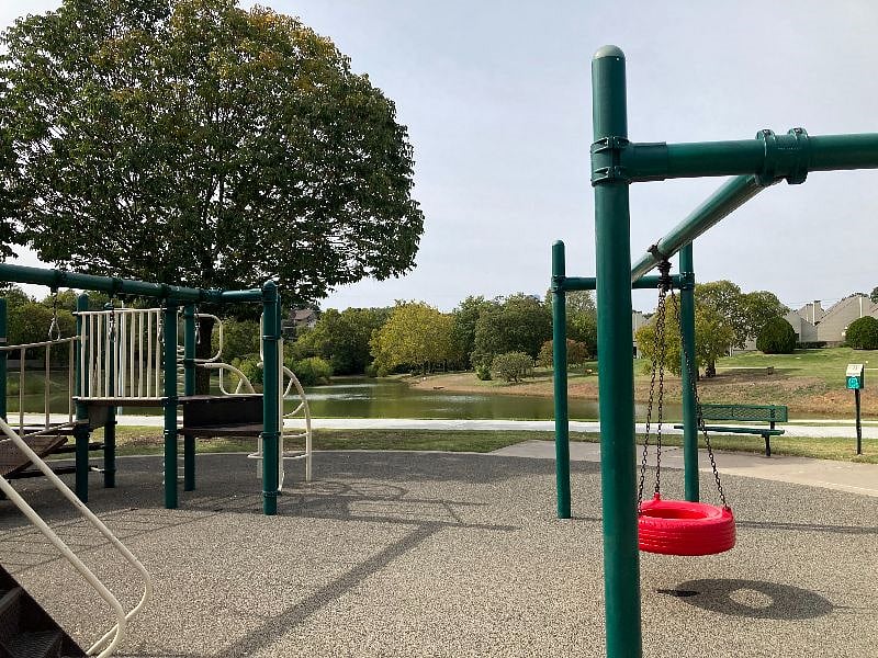 Playground on walking trail