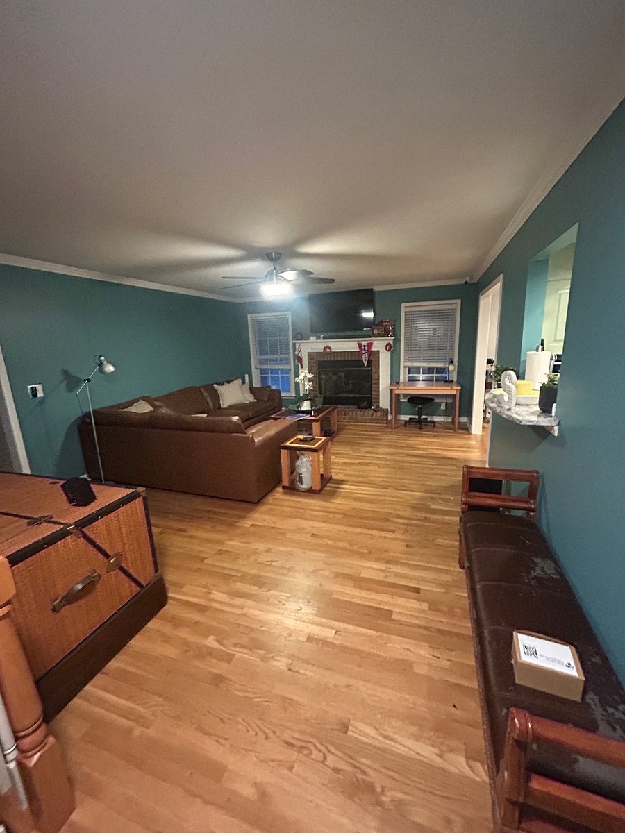 new paint in kitchen and living room!!