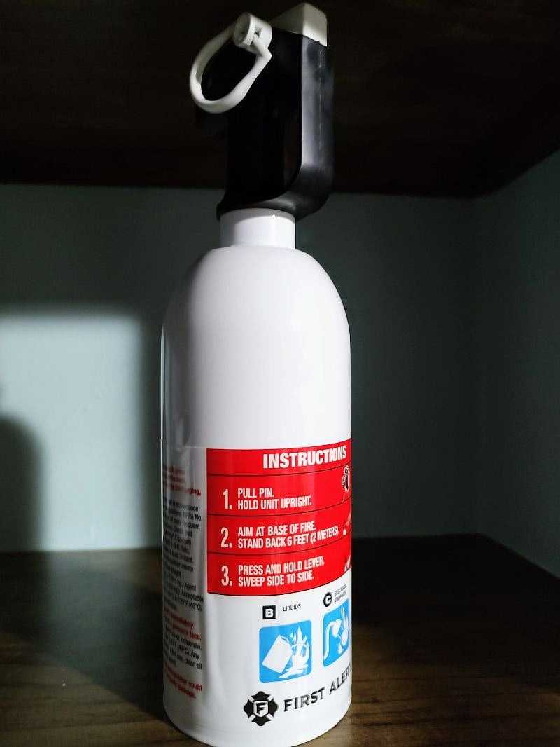 fire extinguisher.