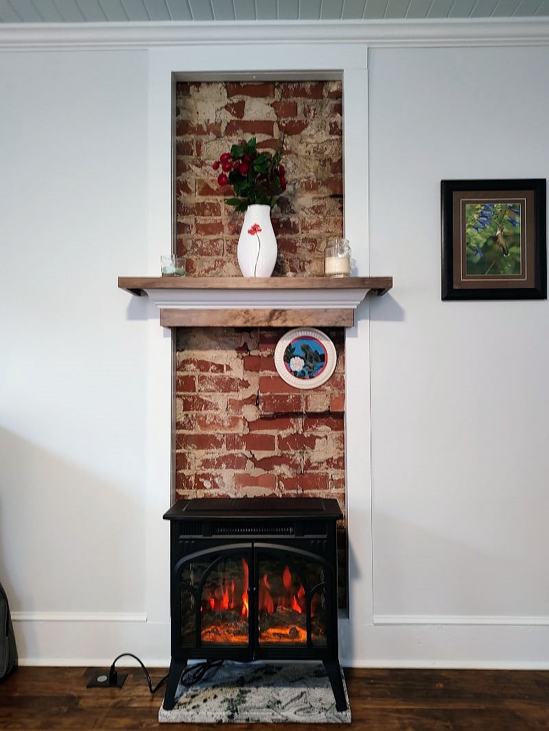 Adjustable electric space heater.