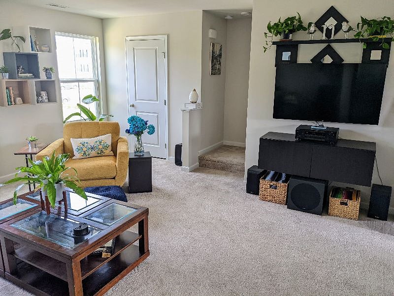 Spacious shared living room