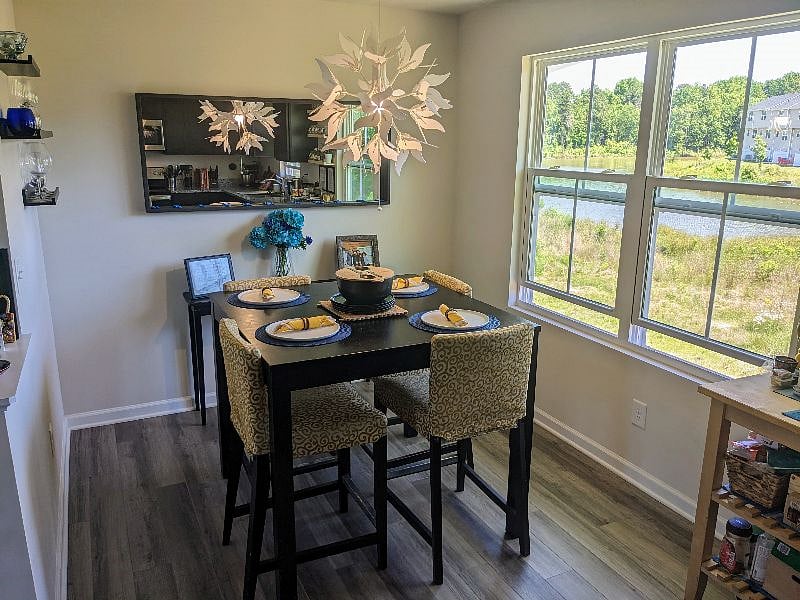 Delightful dining space with great view!