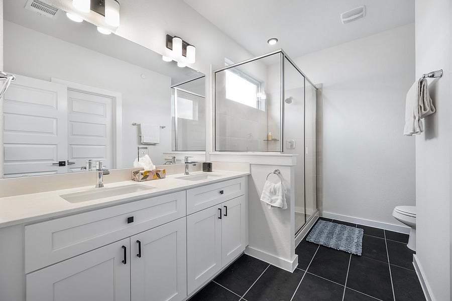 Massive master bathroom