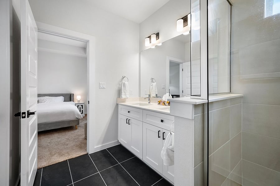 Massive master bathroom