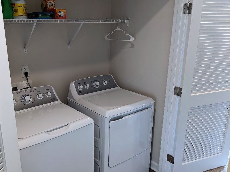 Shared laundry machines free to use