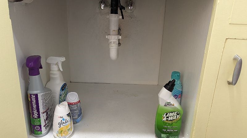 bathroom cleaning supplies