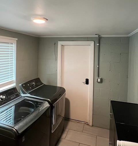 Full Sized Washer and Dryer included and is shared with Unit A, when occupied.